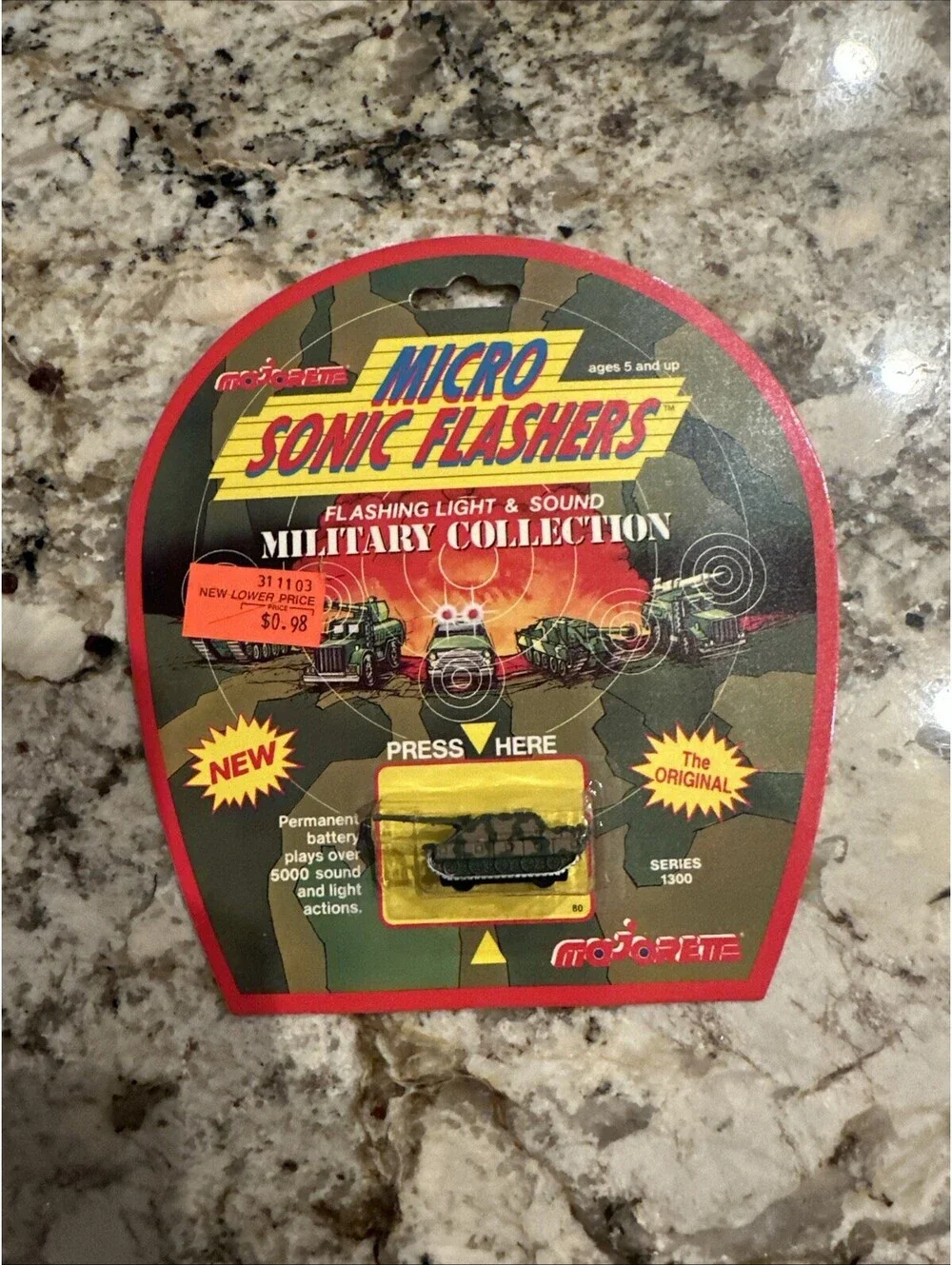 Majorette Micro Sonic Flashers Military Collection Tank NEW + FAST SHIPPING